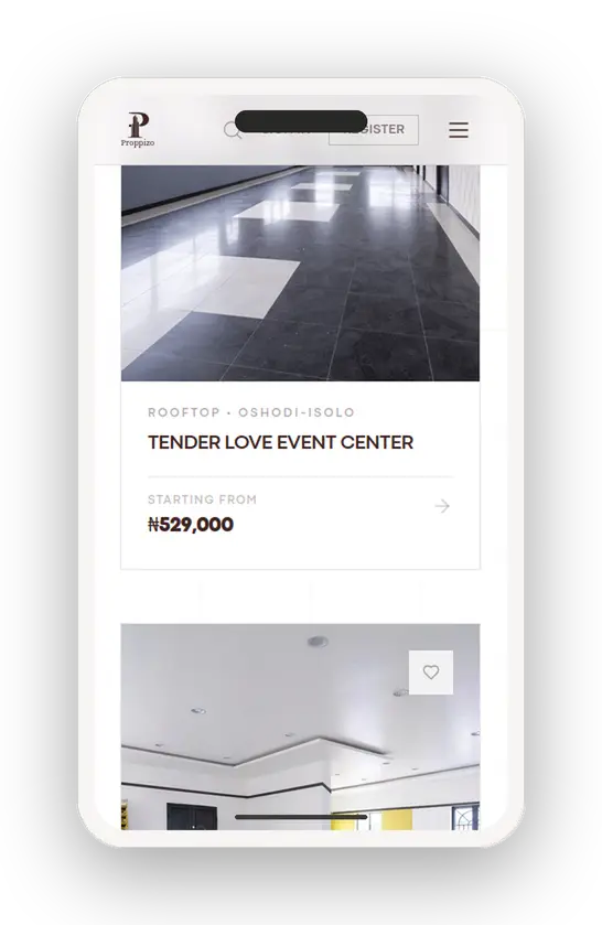 The selection (Mobile View)